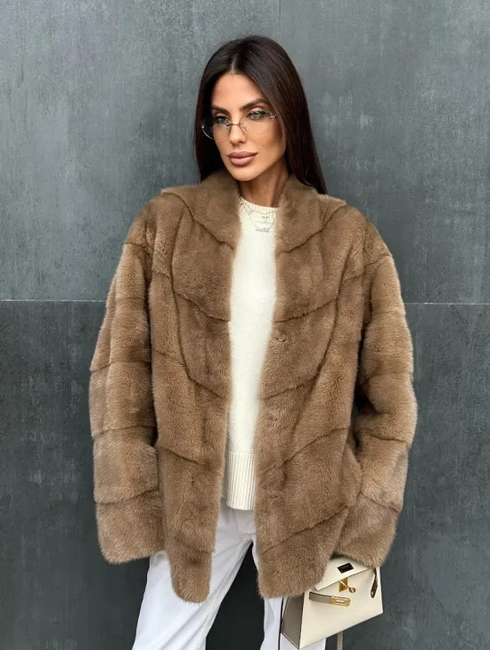 Полушубок норковый