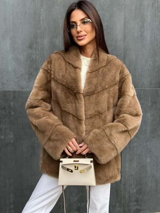 Полушубок норковый