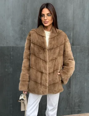 Полушубок норковый