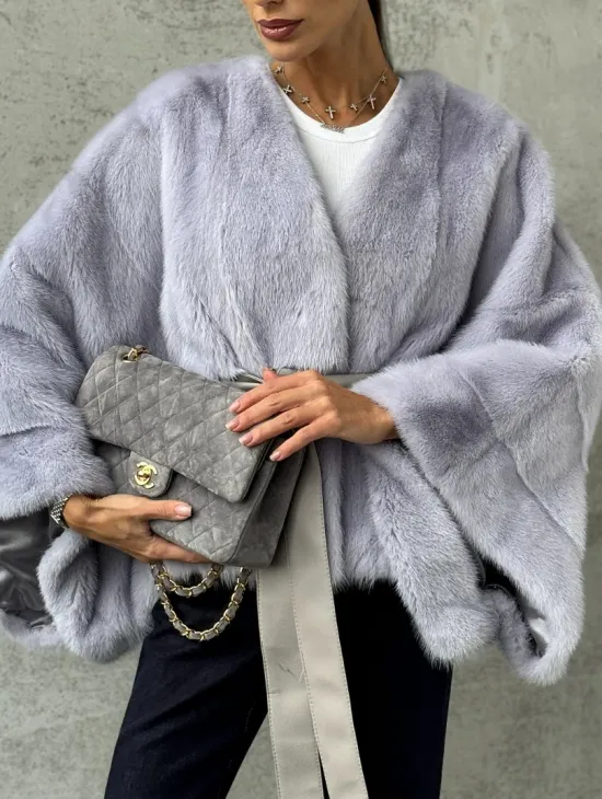 Короткая норковая шуба