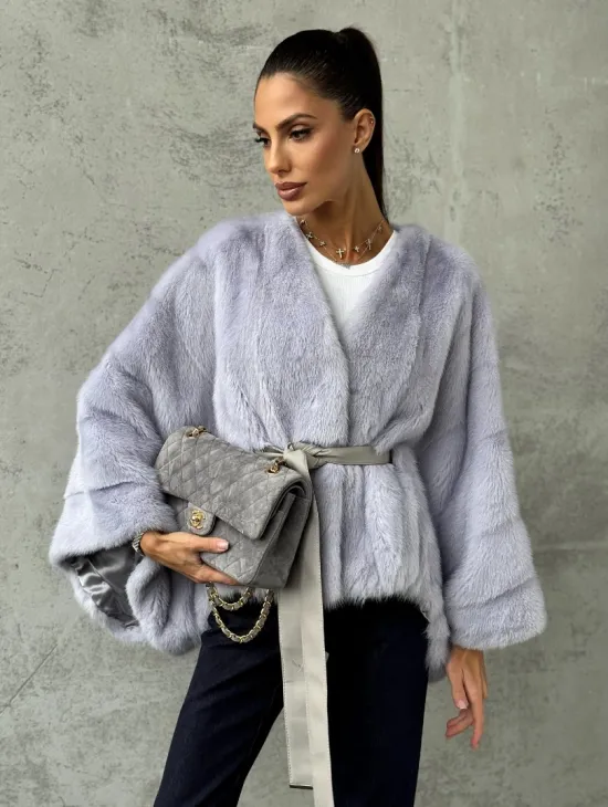 Короткая норковая шуба