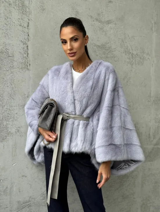 Короткая норковая шуба