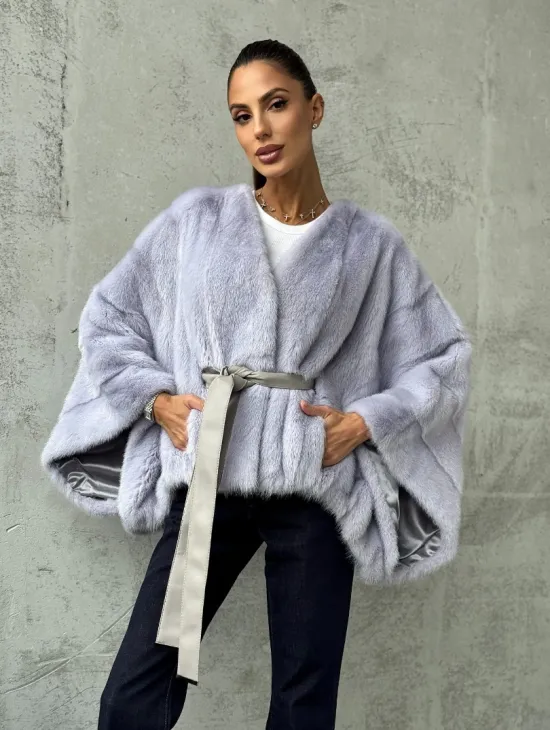 Короткая норковая шуба