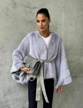 Короткая норковая шуба