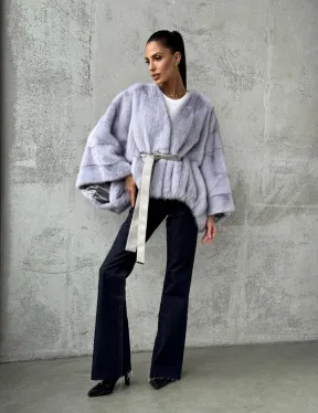 Короткая норковая шуба