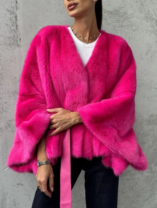 Короткая шуба из меха норки