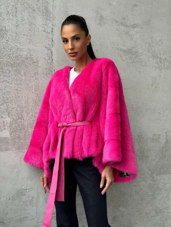 Короткая шуба из меха норки