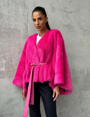 Короткая шуба из меха норки