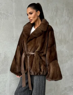 Шуба норковая оверсайз