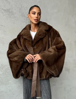 Шуба норковая оверсайз