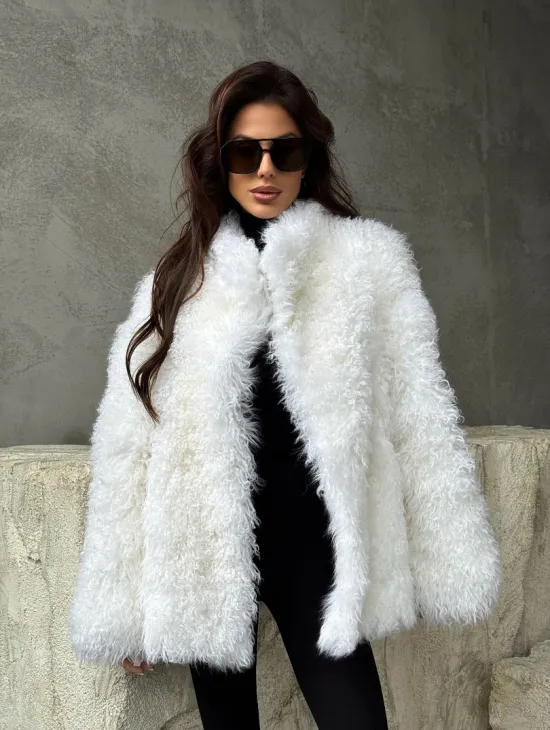 Шуба из альпаки