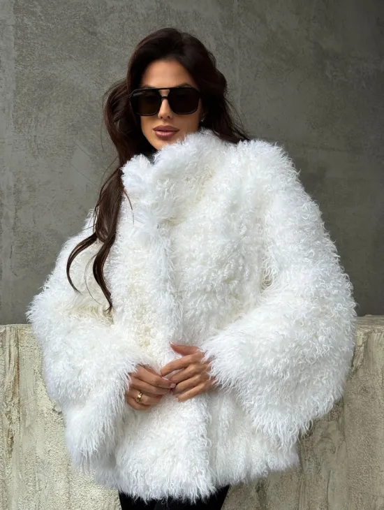 Шуба из альпаки