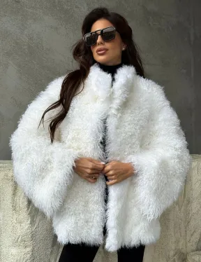 Шуба из альпаки