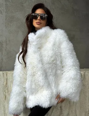 Шуба из альпаки