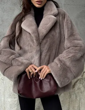 Короткая женская норковая шуба