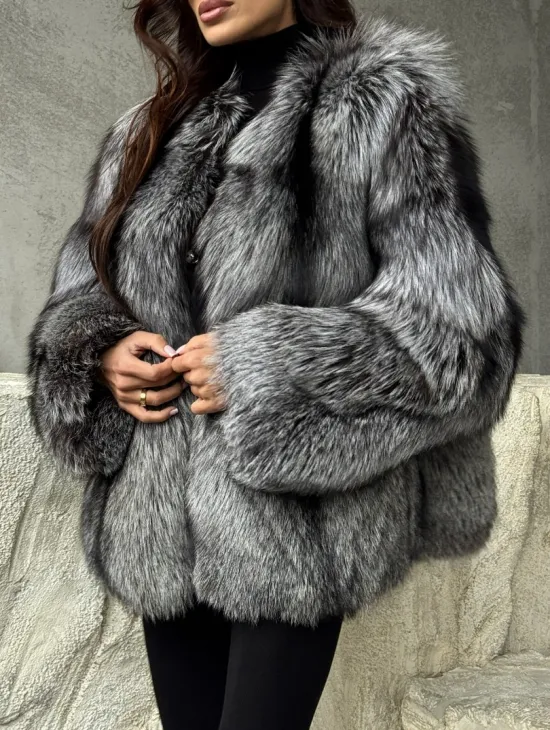 Шуба из чернобурки