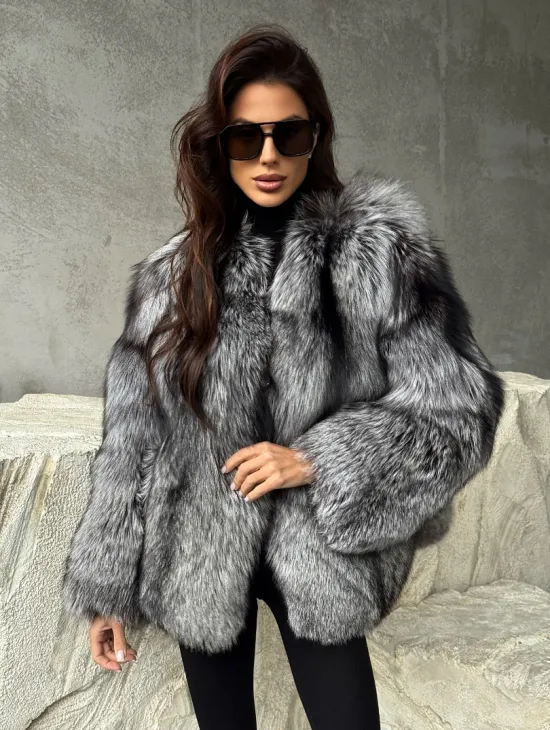 Шуба из чернобурки