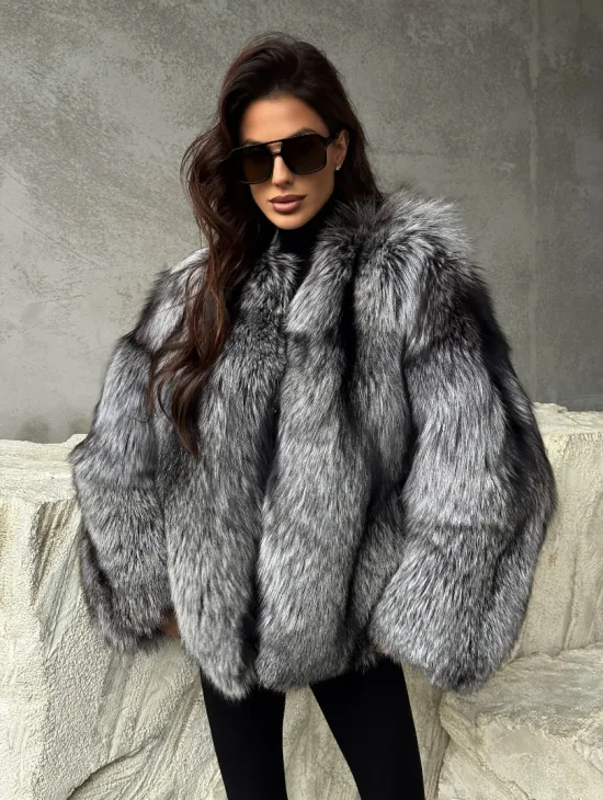 Шуба из чернобурки