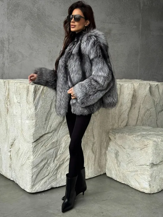 Шуба из чернобурки