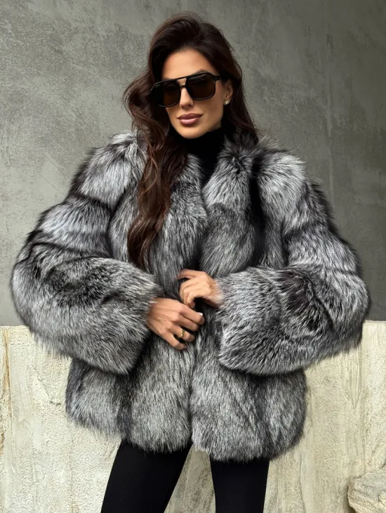 Шуба из чернобурки
