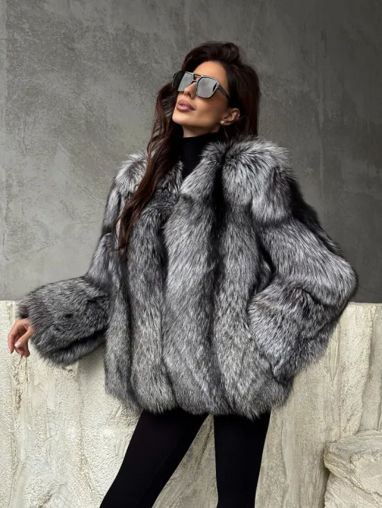 Шуба из чернобурки