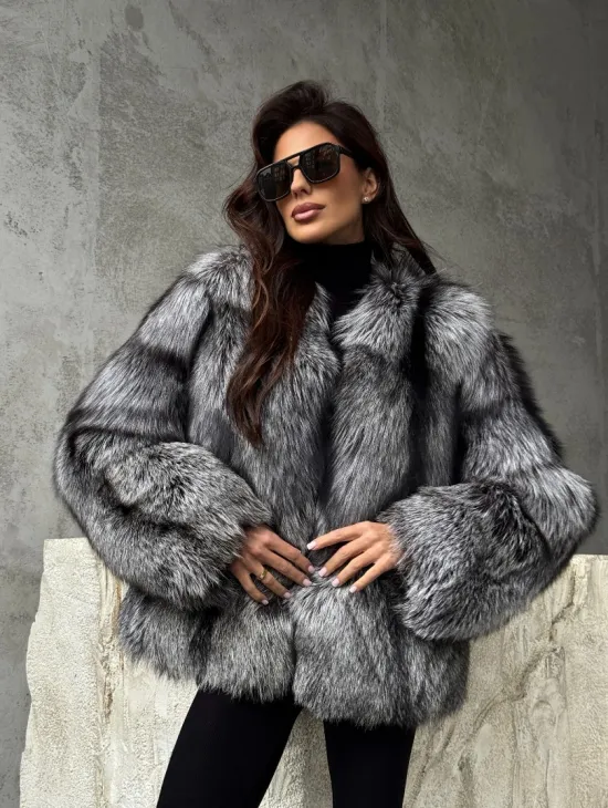 Шуба из чернобурки