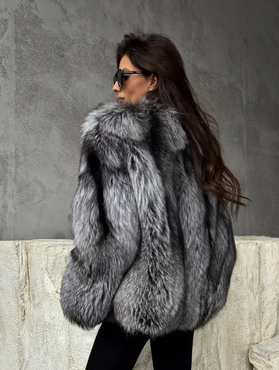 Шуба из чернобурки