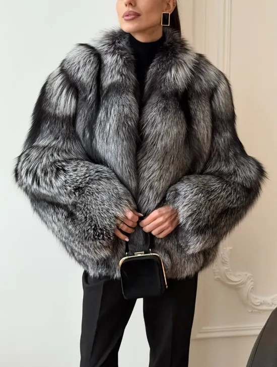 Шуба из чернобурки