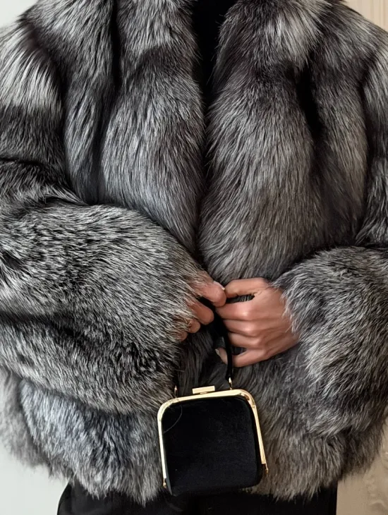 Шуба из чернобурки