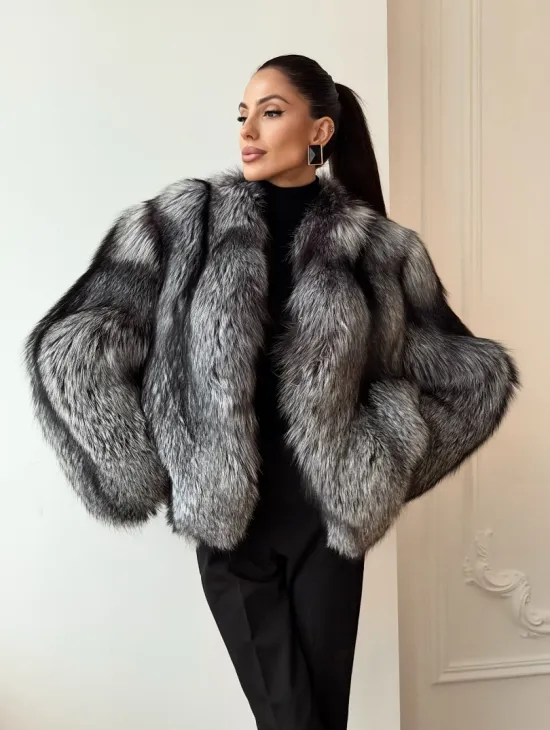 Шуба из чернобурки