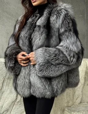 Шуба из чернобурки