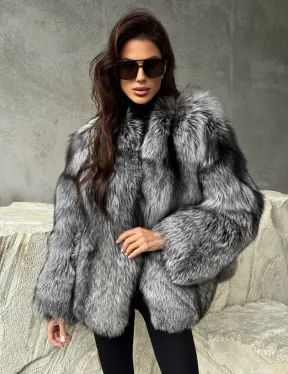 Шуба из чернобурки