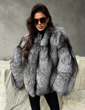 Шуба из чернобурки