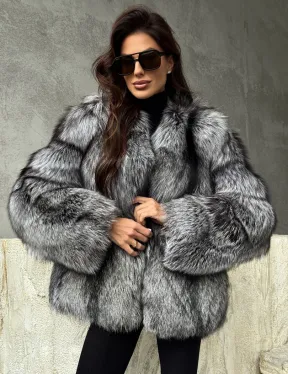 Шуба из чернобурки