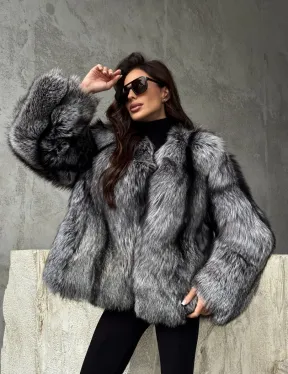 Шуба из чернобурки