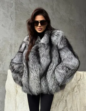 Шуба из чернобурки