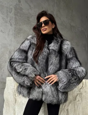 Шуба из чернобурки