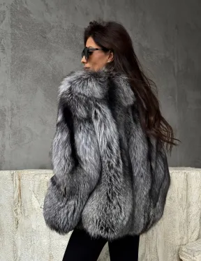 Шуба из чернобурки