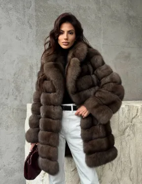 Женская шуба из соболя