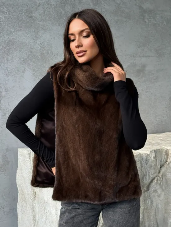 Манишка для женщин - норковая