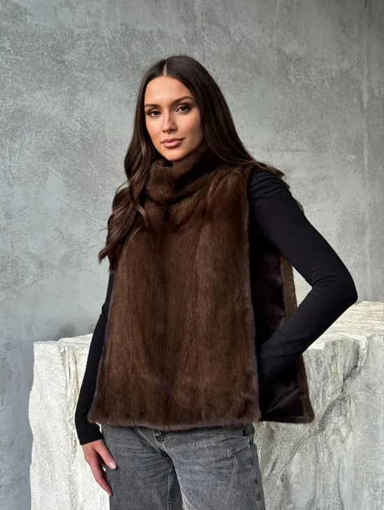 Манишка для женщин - норковая