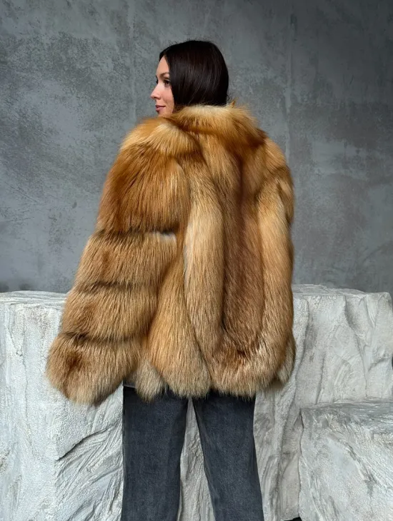 Шуба из лисы