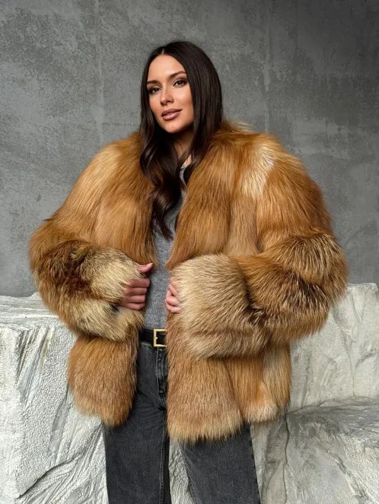 Шуба из лисы