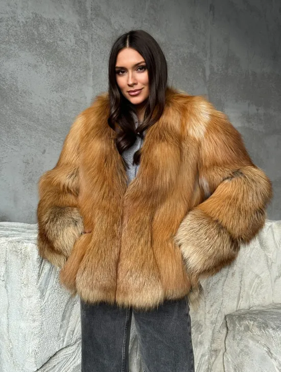 Шуба из лисы