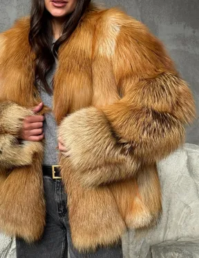 Шуба из лисы