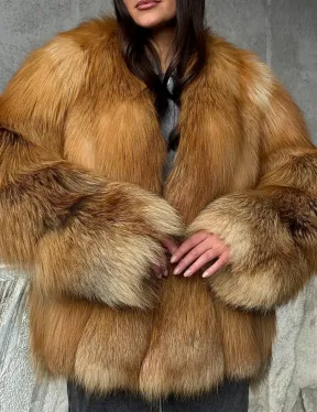 Шуба из лисы