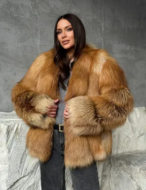 Шуба из лисы