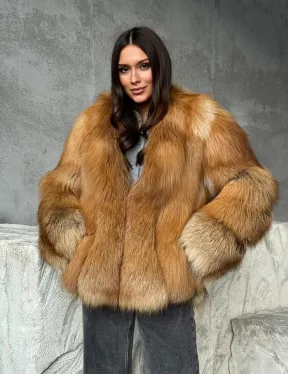 Шуба из лисы