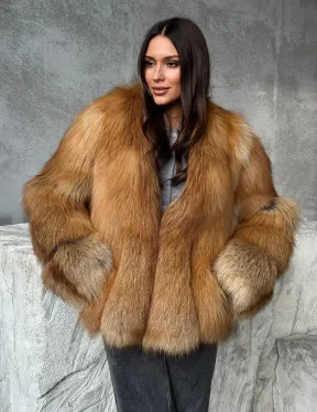 Шуба из лисы