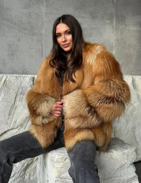 Шуба из лисы